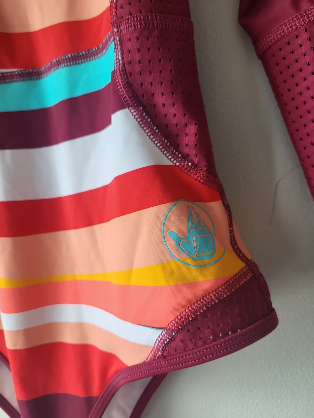 Body Glove Paradise Paddle Suit Long-Sleeve One-Piece SPF Colorful Swimsuit - Picture 8 of 16
